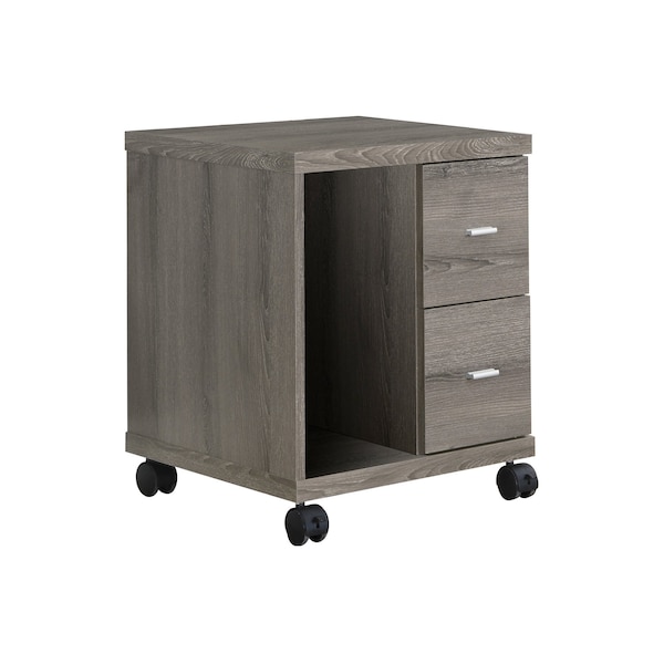 Monarch Specialties Office, File Cabinet, Printer Cart, Rolling File Cabinet, Mobile, Storage, Work, Laminate, Brown I 7056 - main